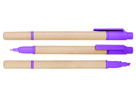 Bolígrafo Ecológico con Destacador