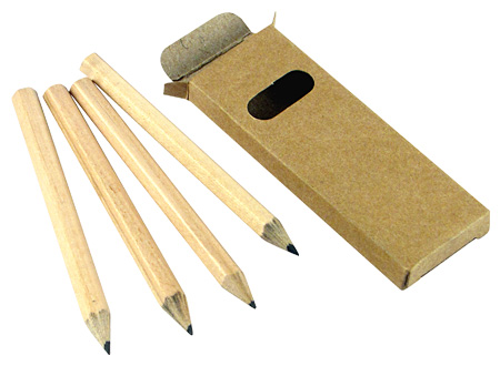 Set 4 Lápices de Grafito Negro