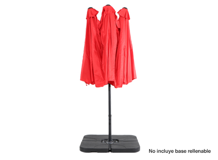 Quitasol ovalado doble