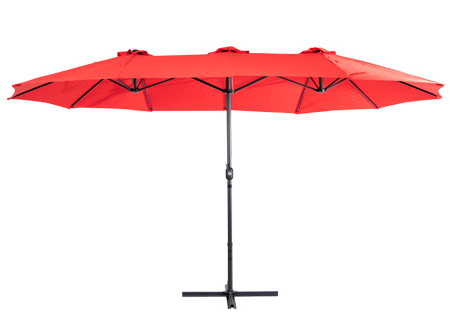 Quitasol ovalado doble