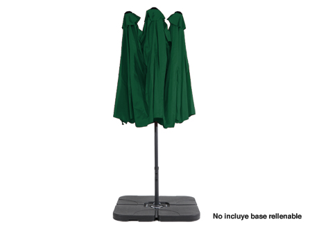 Quitasol ovalado doble