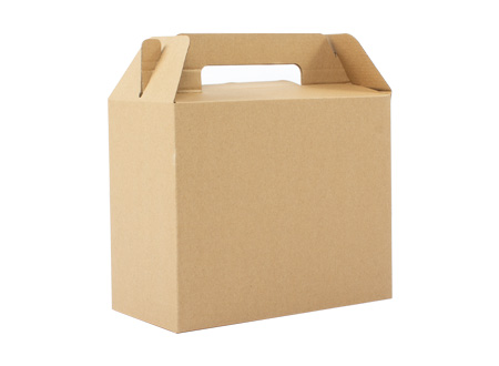 Caja autoarmable con asas, 25x20x12 cm