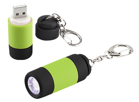 Llavero-Linterna LED Cargador USB