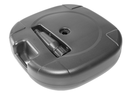 Base plástica rellenable