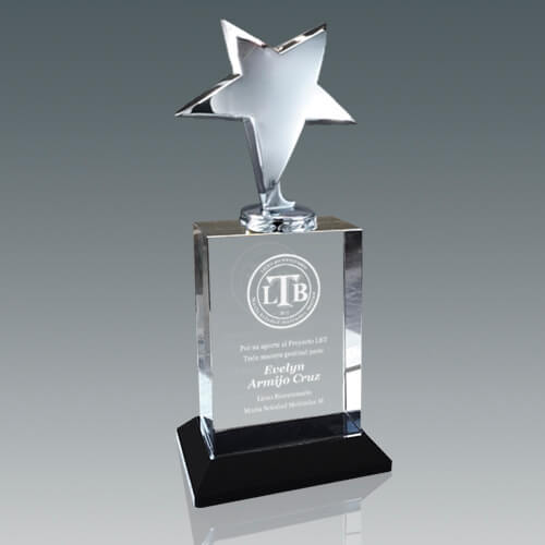 Galvano Cristal Estrella FR 40