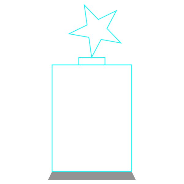 Galvano Cristal Estrella FR 40