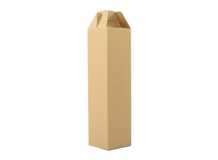 Caja autoarmable con asas, para 1 botella de Vino