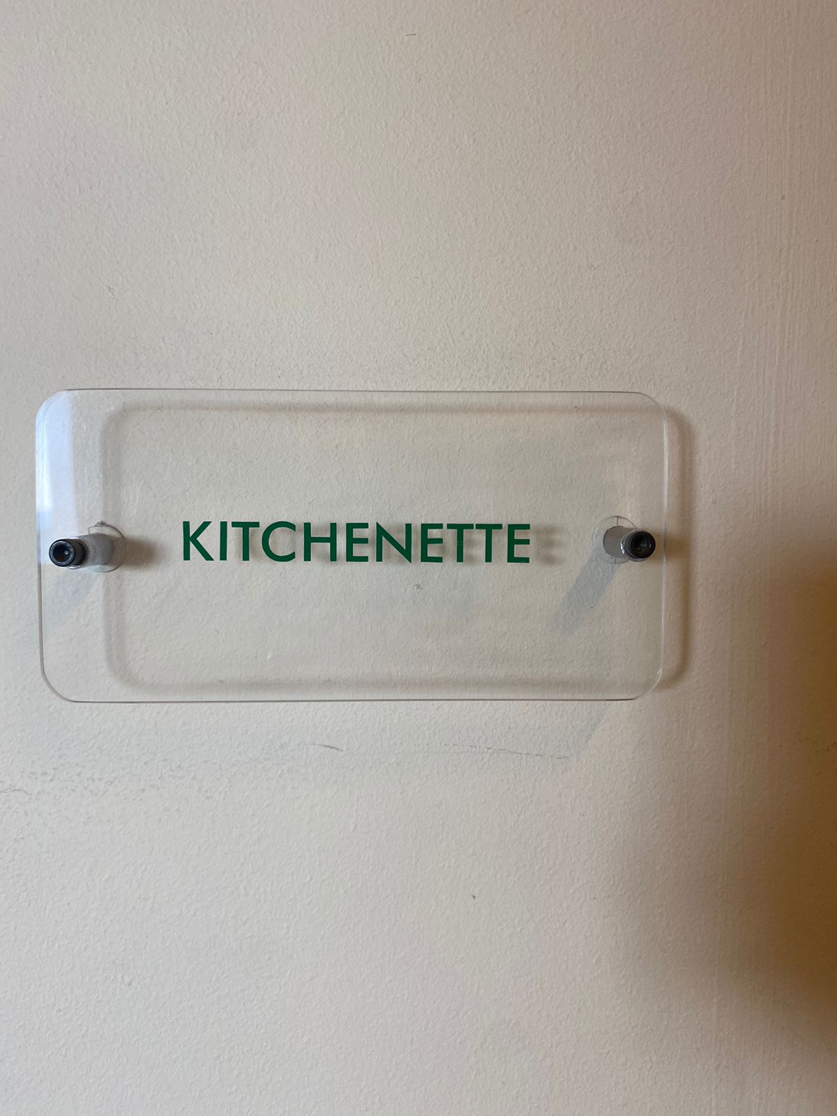 Acrílico Letrero Pared