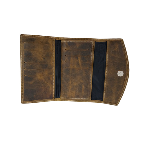 Billetera de cuero mudelo mujer