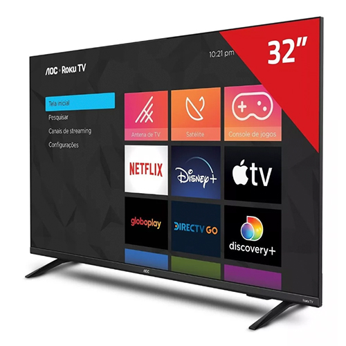 Smart TV AOC 5135 Series 32S5135/78G DLED Roku OS HD 32