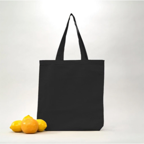 Bolsa de Algodón negra 8oz 42x38x6 (cm)