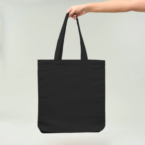 Bolsa de Algodón negra 8oz 42x38x6 (cm)