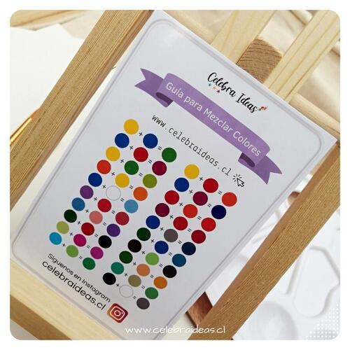 Kit de pinturas con acuarelas