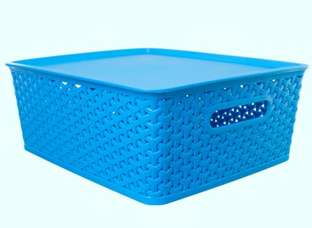 Canasto plástico 15 lt con tapa