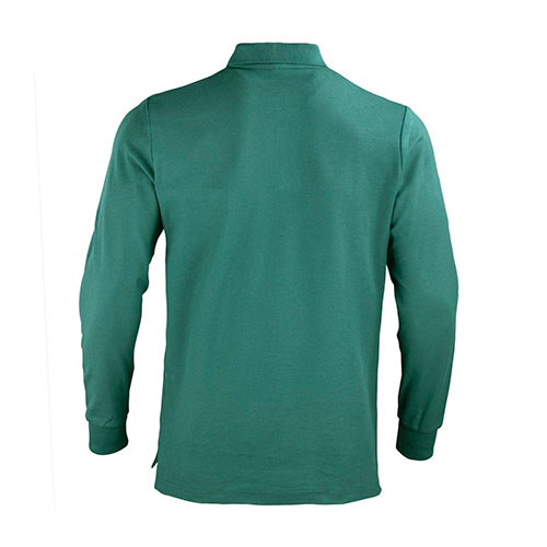 Polera Polo 80% Algodón Manga Larga Hombre