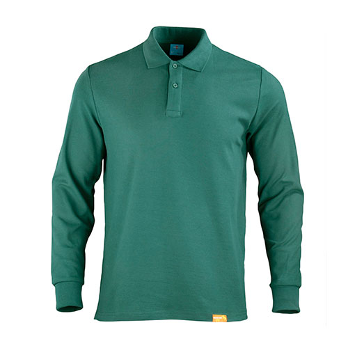 Polera Polo 80% Algodón Manga Larga Hombre