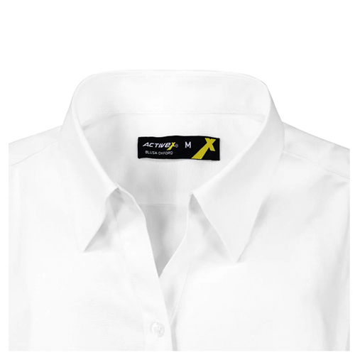 Blusa Activex Oxford M/Larga Blanca UV