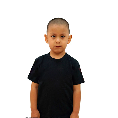 Polera niño cuello polo