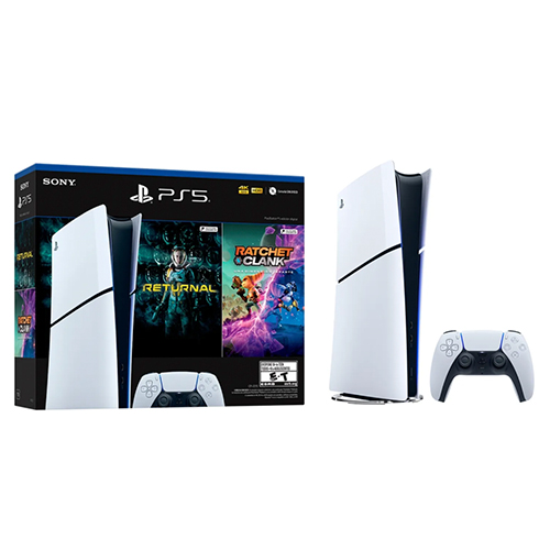 Consola PS5 Slim Digital + 2 Jgos