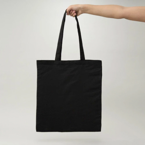 Bolsa de Algodón Orgánico negra 42x38