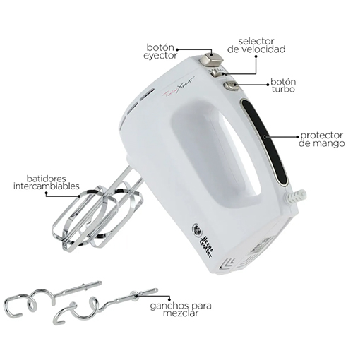 Batidora De Mano Ursus Trotter Tekla300 Turbo +5 Velocidades