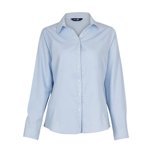 Blusa Oxford Light Manga Larga Mujer