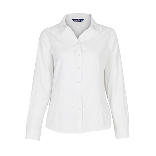 Blusa Oxford Light Manga Larga Mujer