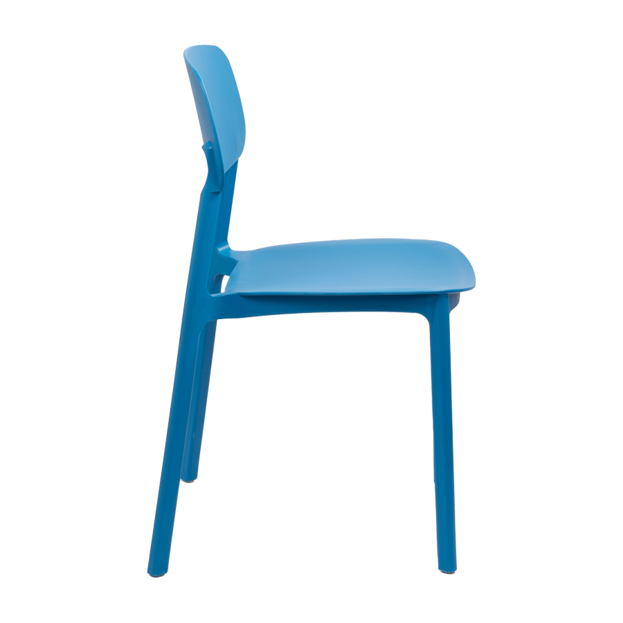 Silla apilable de plástico rígido 